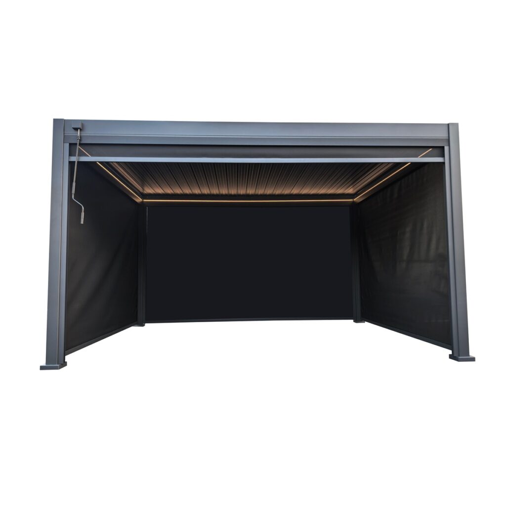 Hillier Premium Gazebo With Sides And Lights 5056771095924 2